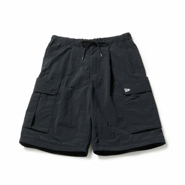 DETACHABLE NYLON CARGO PANTS BLK INTL