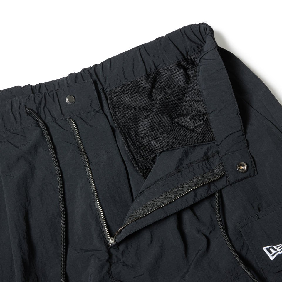 DETACHABLE NYLON CARGO PANTS BLK INTL