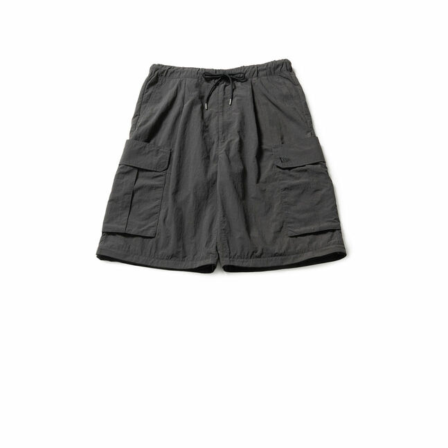 DETACHABLE NYLON CARGO PANTS BLK INTL