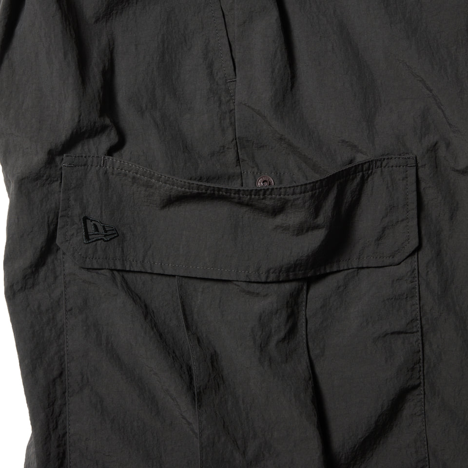 DETACHABLE NYLON CARGO PANTS BLK INTL