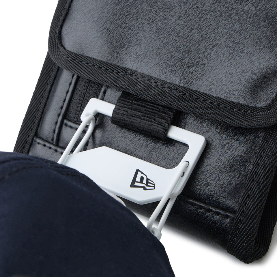 NECK POUCH SYN LEATHER BLK INTL