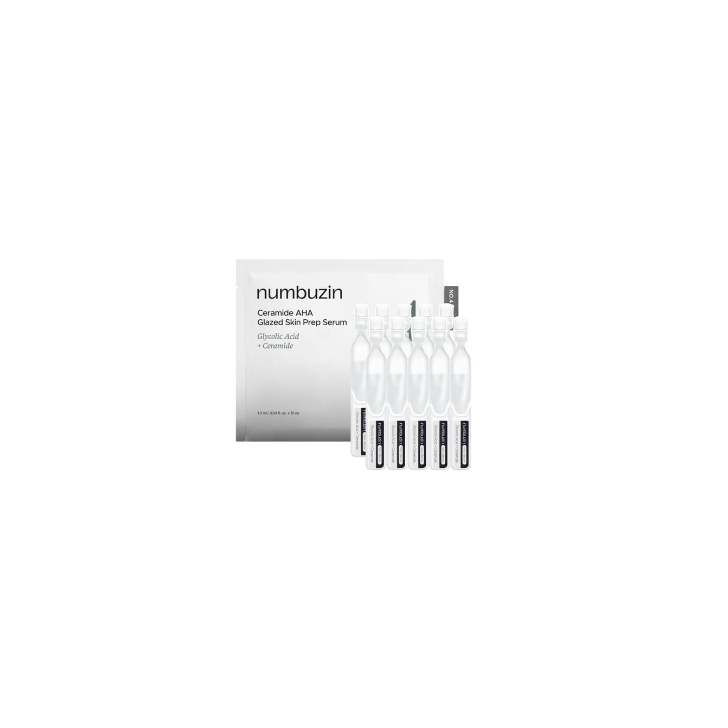 NUMBUZ:N No.4 Ceramide AHA Glazed Skin Prep Serum 1.3mlx10ea