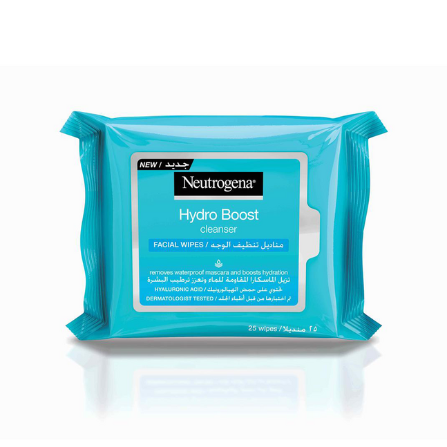 Neutrogena Hydro Boost Нүүрний будаг арилгагч салфетка /25ш/