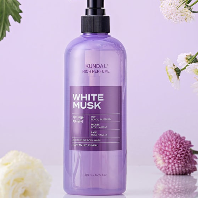 KUNDAL Rich Perfume Body Wash 500ml /white musk/