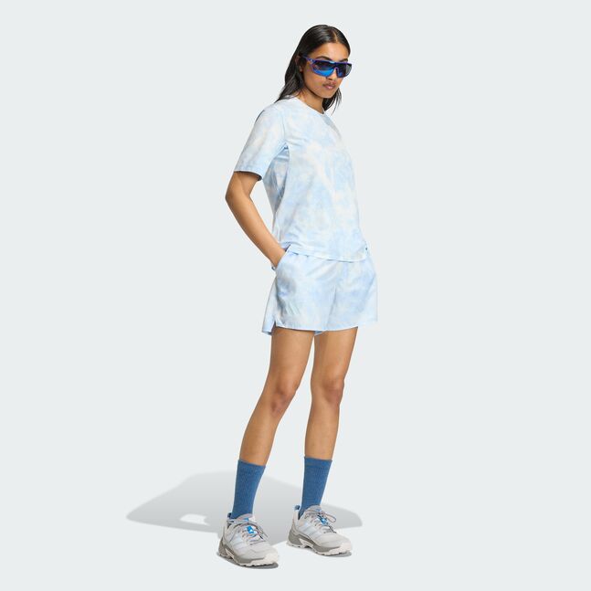 W MT TEE SD WHITE/GLOBLU