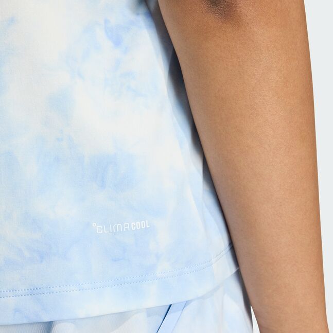 W MT TEE SD WHITE/GLOBLU