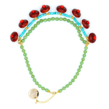 JADE CORAL NECKLACE