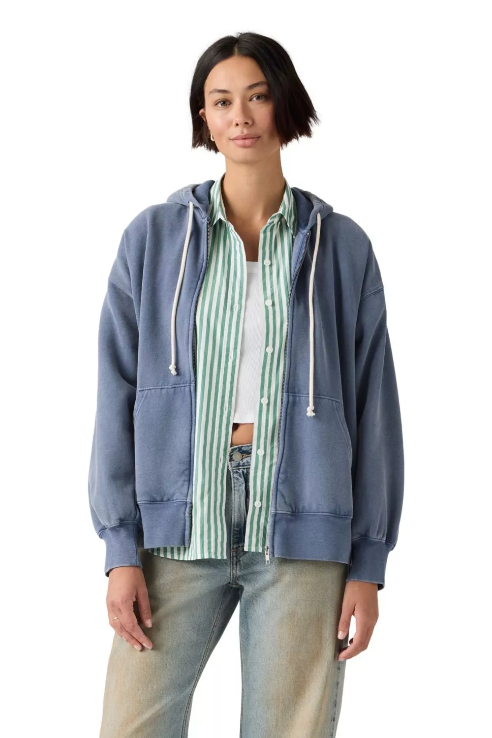 VINTAGE RELAXED FZ HOODIE H126 SUNSHINE