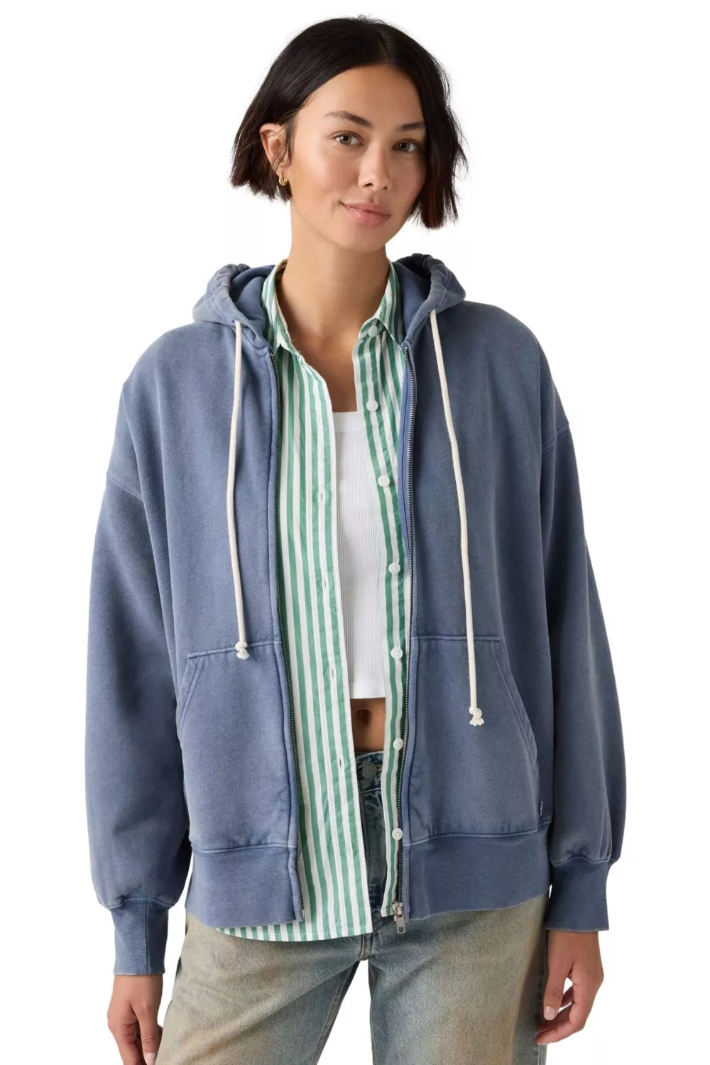 VINTAGE RELAXED FZ HOODIE H126 SUNSHINE