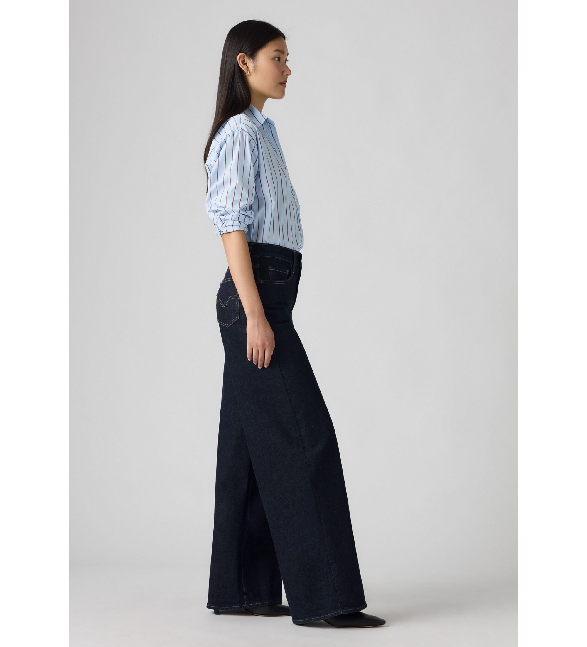 728 HR WIDE LEG RETRO RINSE LB