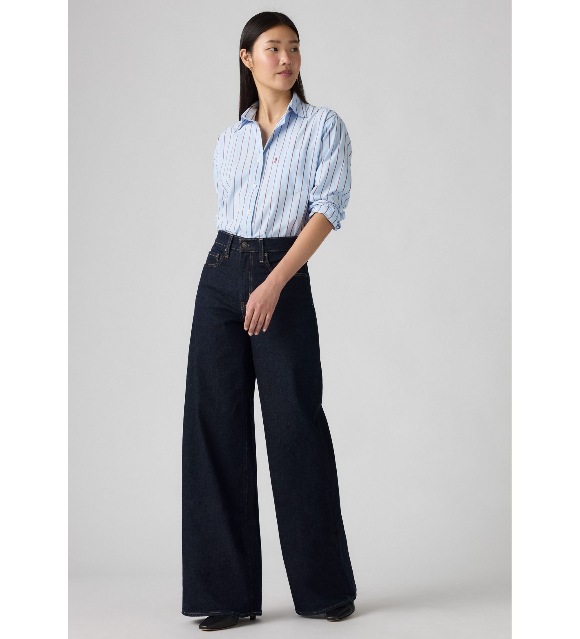 728 HR WIDE LEG RETRO RINSE LB
