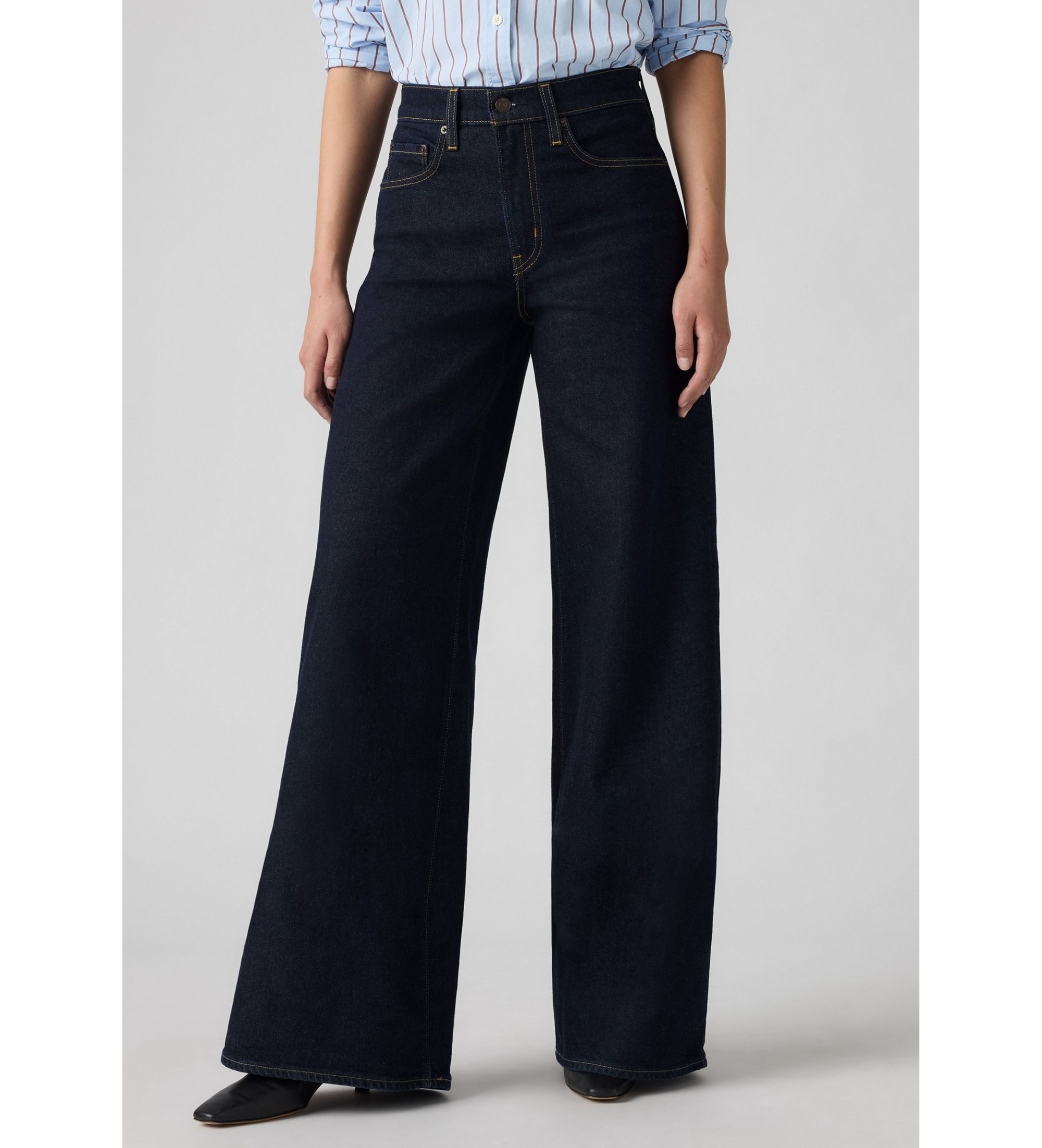 728 HR WIDE LEG RETRO RINSE LB