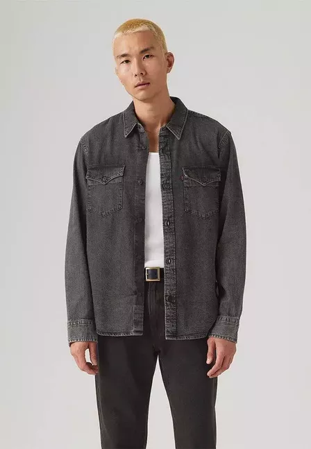 RELAXED FIT WESTERN NIGHT SHADOW BLACK