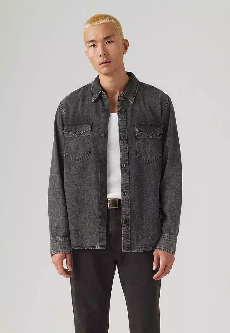 RELAXED FIT WESTERN NIGHT SHADOW BLACK