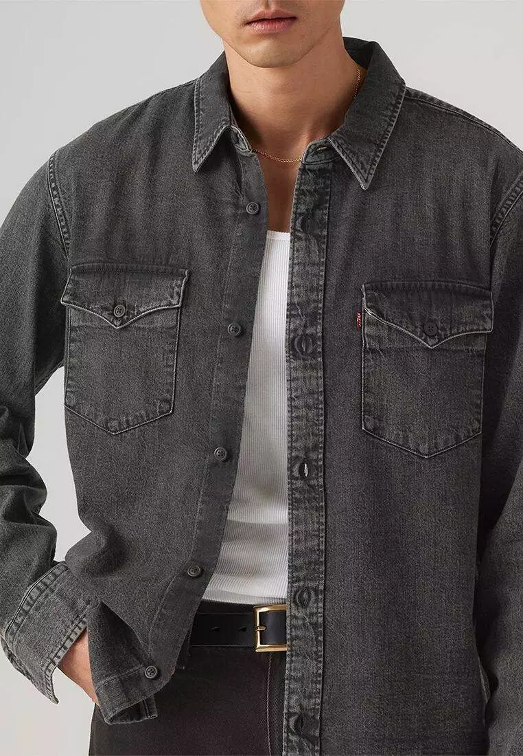 RELAXED FIT WESTERN NIGHT SHADOW BLACK