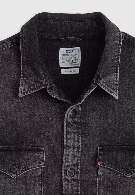 RELAXED FIT WESTERN NIGHT SHADOW BLACK