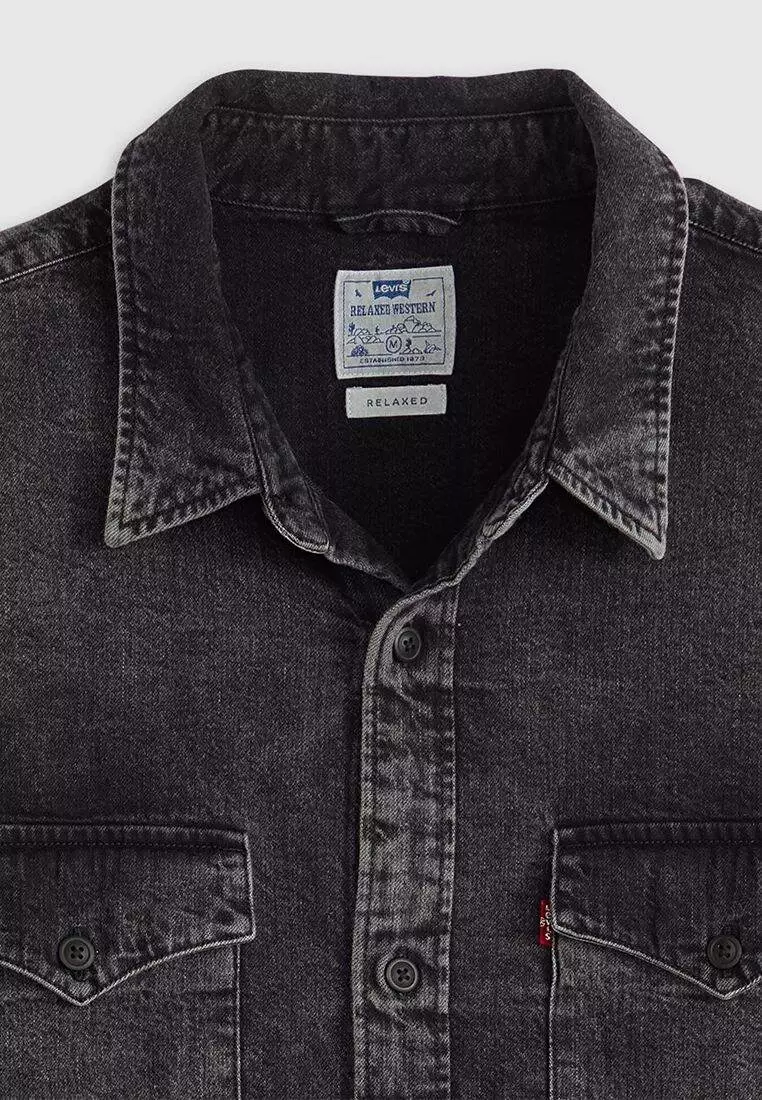 RELAXED FIT WESTERN NIGHT SHADOW BLACK