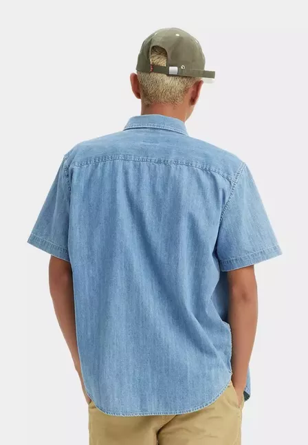 SS AUTHENTIC BUTTON DOWN ELI MEDIUM BLU