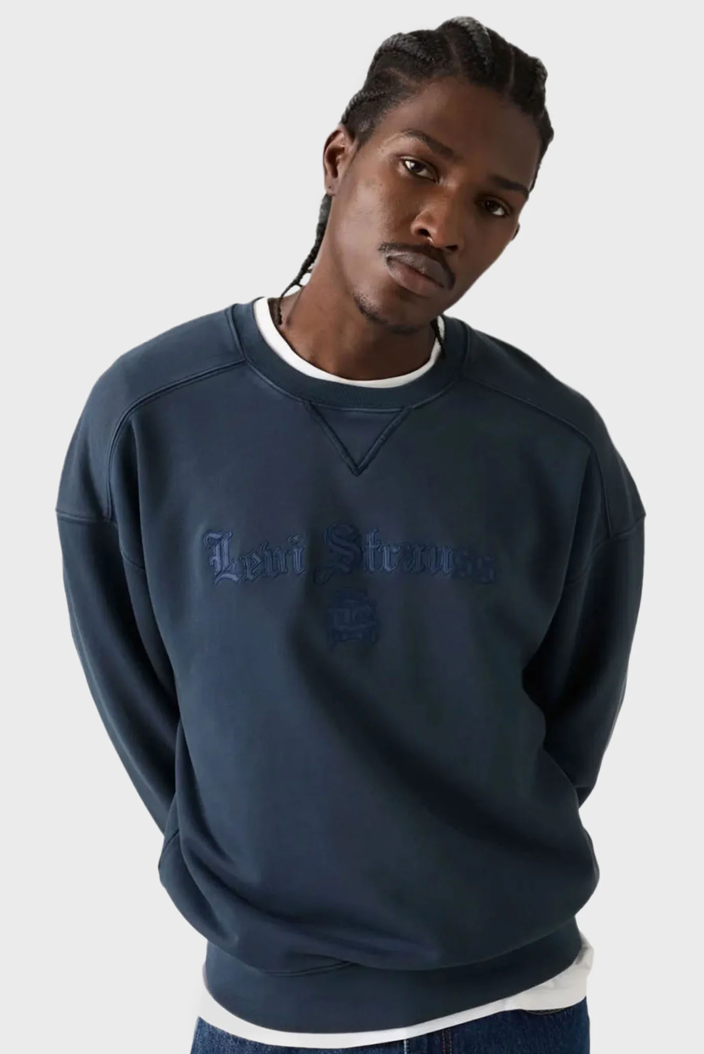 BOXY GRAPHIC CREW ALT PREP APPLIQUE 1 N