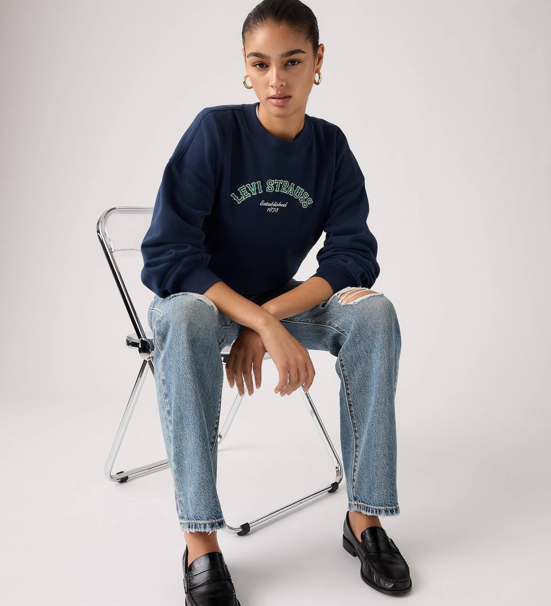 GR VINTAGE BOXY CREW SWEATSHIRT CREW WE