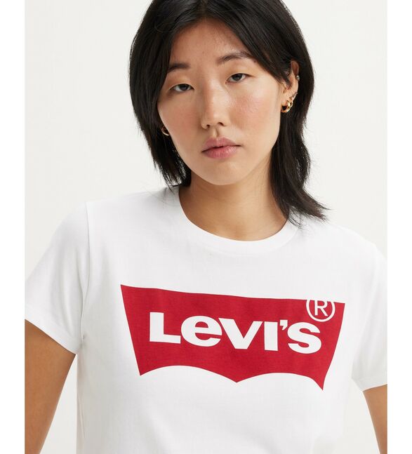 THE PERFECT TEE LARGE BATWING WHITE GRA