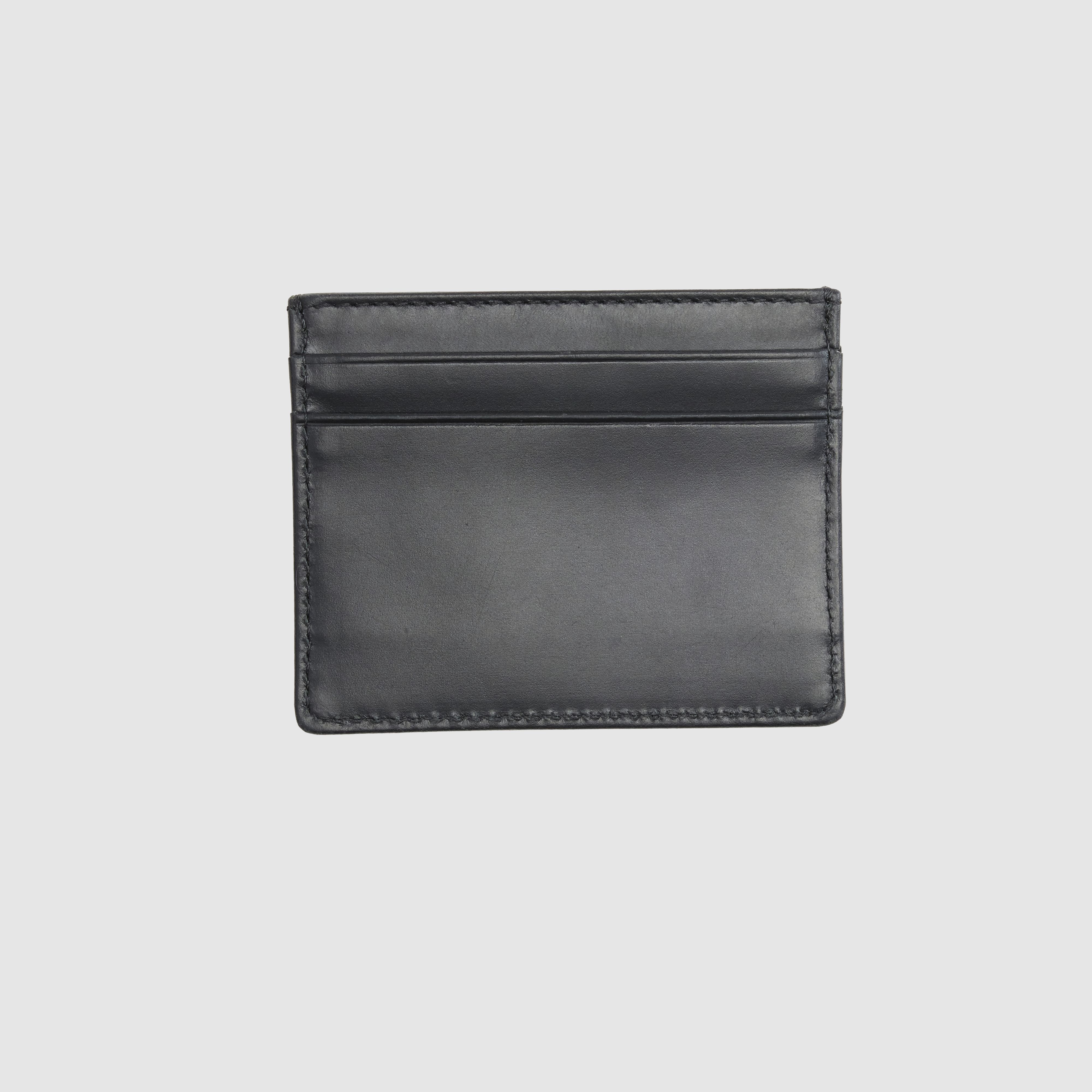 LEATHER CARD CASE CAVIAR