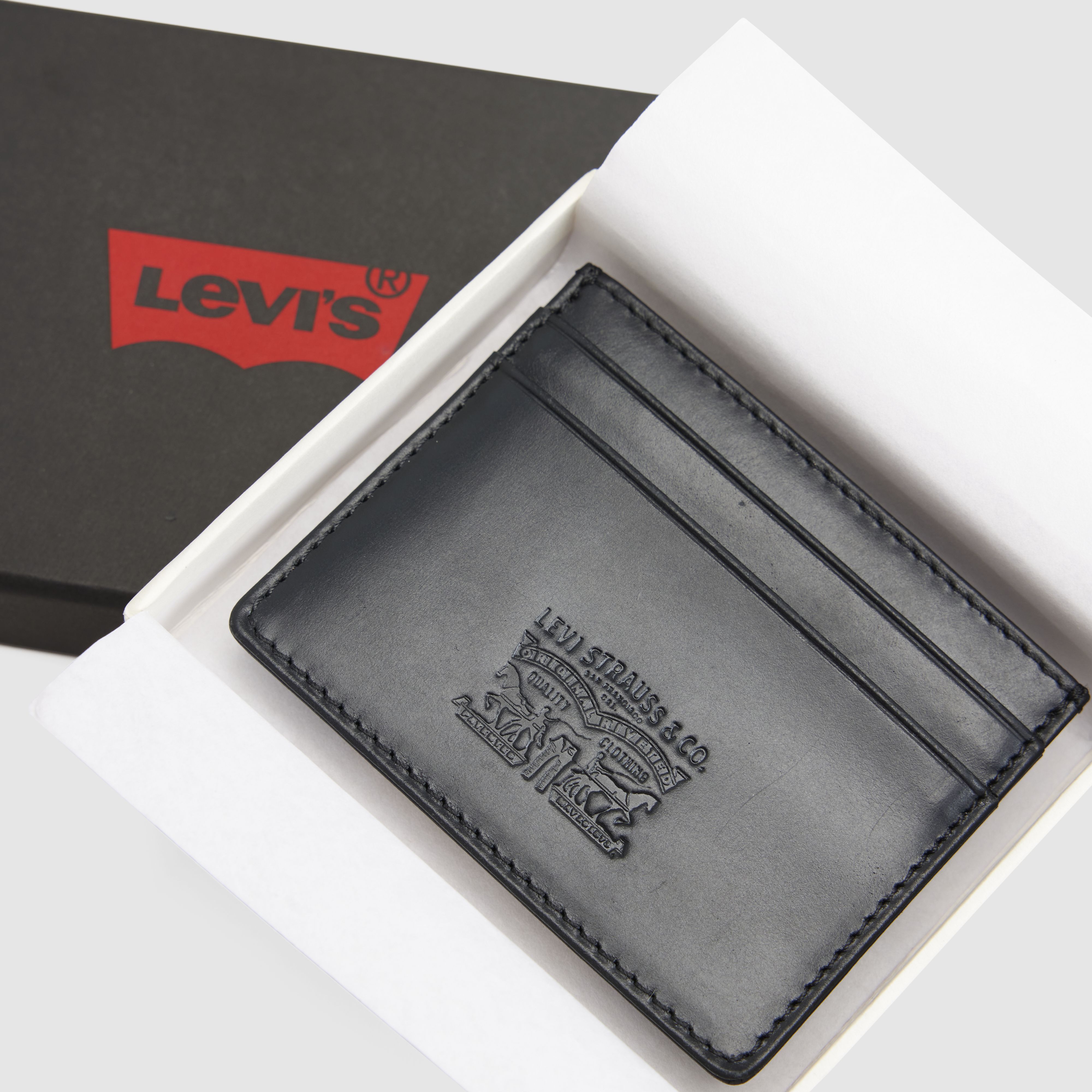 LEATHER CARD CASE CAVIAR