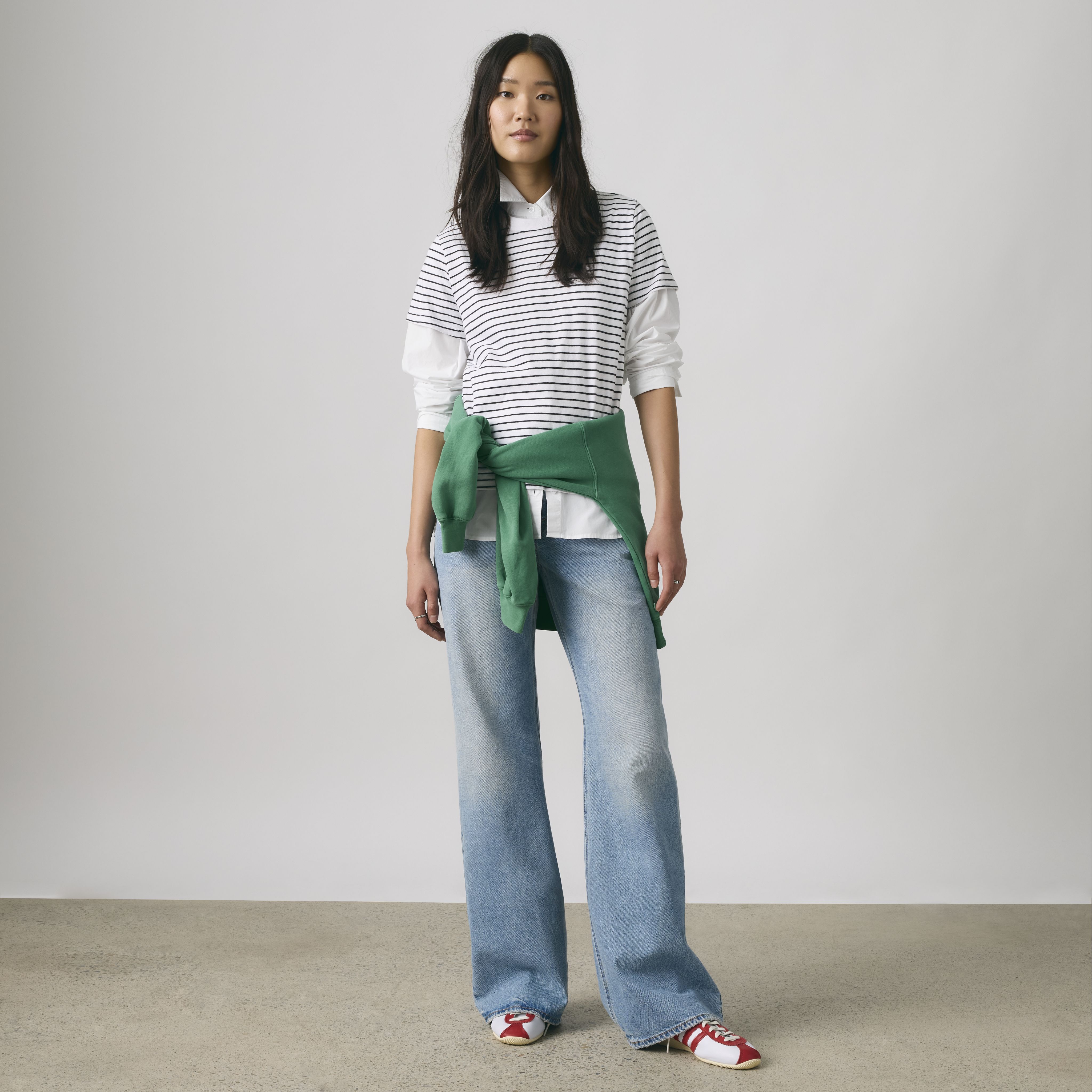 FAVORITE SLUB TEE GOLF COURSE STRIPE BR