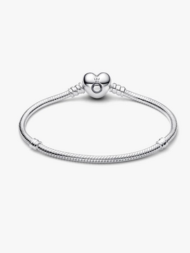 Moments Heart & Snake Chain Bracelet