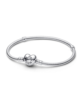 Moments Heart & Snake Chain Bracelet