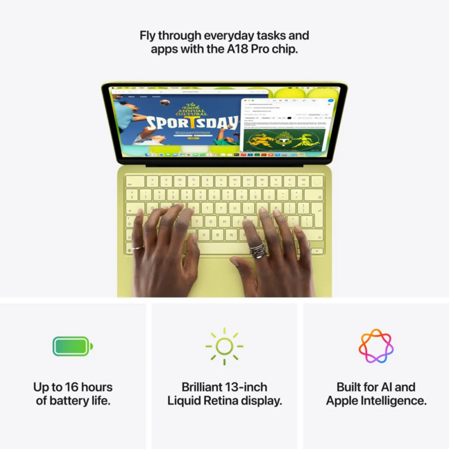 Macbook Neo A18 Pro chip 8GB 512GB SSD Retina Indigo New