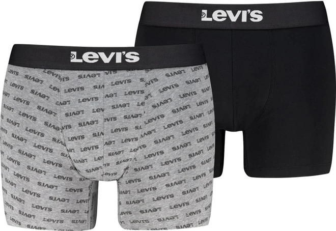 LEVIS MEN LOGO AOP BOXER BRIEF 2P