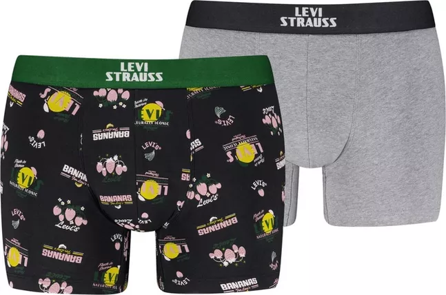 LEVIS MEN FRUITY AOP BOXER BRIEF 2P