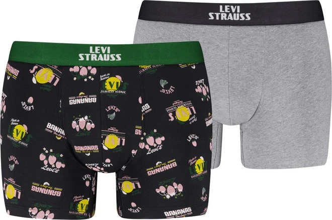 LEVIS MEN FRUITY AOP BOXER BRIEF 2P