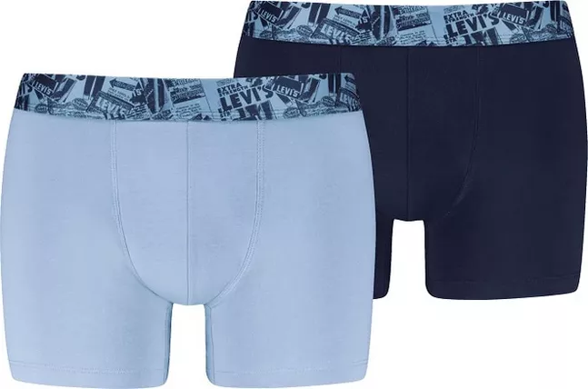 LEVIS MEN NEWSPAPER WB BOXER BRIEF 2P