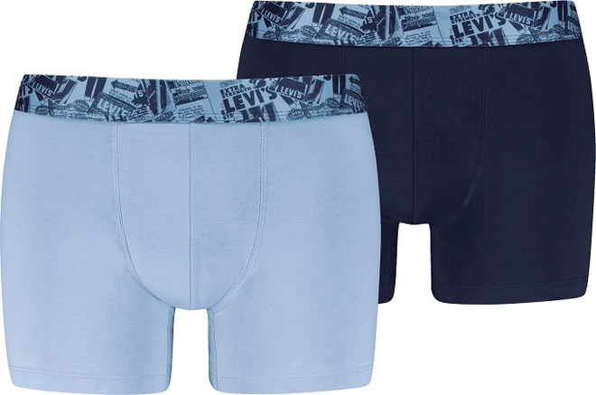 LEVIS MEN NEWSPAPER WB BOXER BRIEF 2P