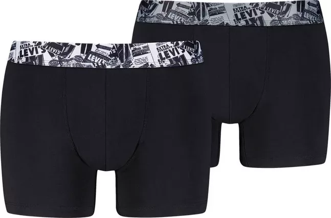 LEVIS MEN NEWSPAPER WB BOXER BRIEF 2P