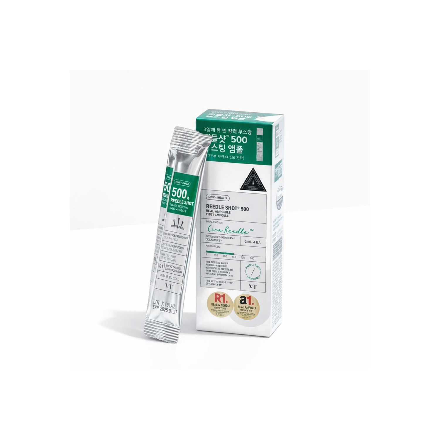 VT Reedle Shot 500 Facial Boosting First Ampoule 2mlX8ea