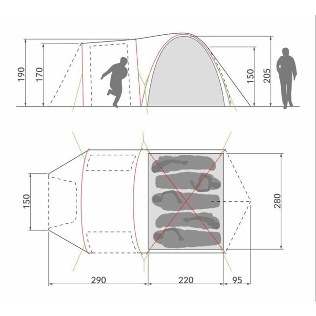 Campo Casa XT 5P-Майхан