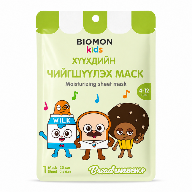 BIOMON Салфеткан Маск хүүхдийн чийгшүүлэх 20мл