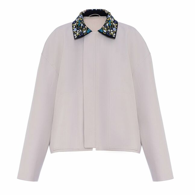 FLORAL COLLAR JACKET