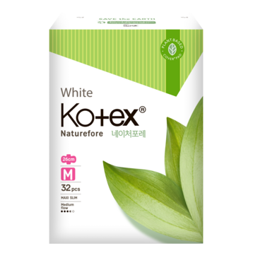 Kotex White Naturefore Slim - Өдрийн хэрэглэл 26см №32