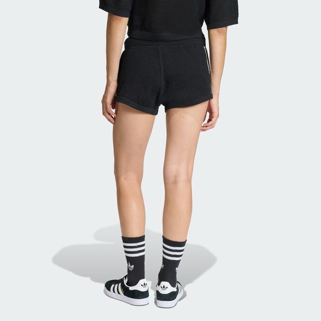 CROCHET SHORTS BLACK