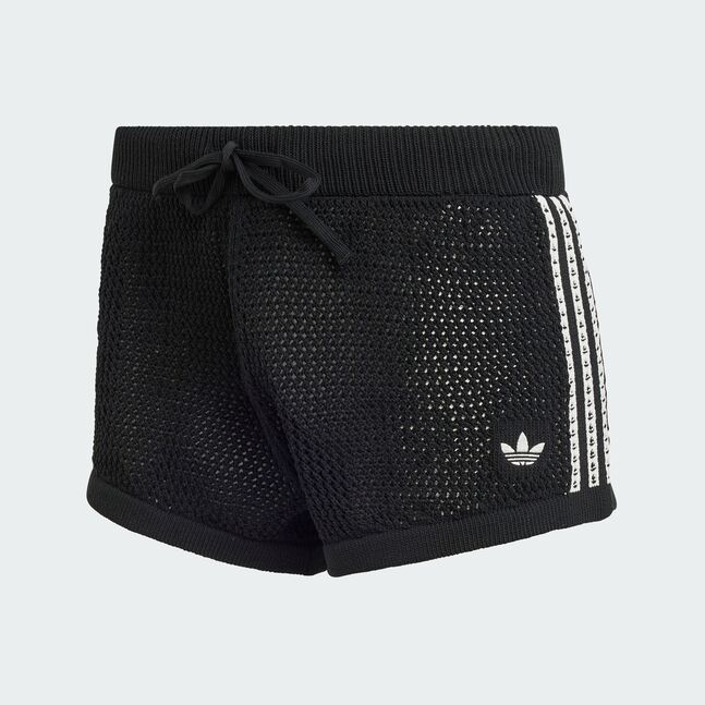 CROCHET SHORTS BLACK