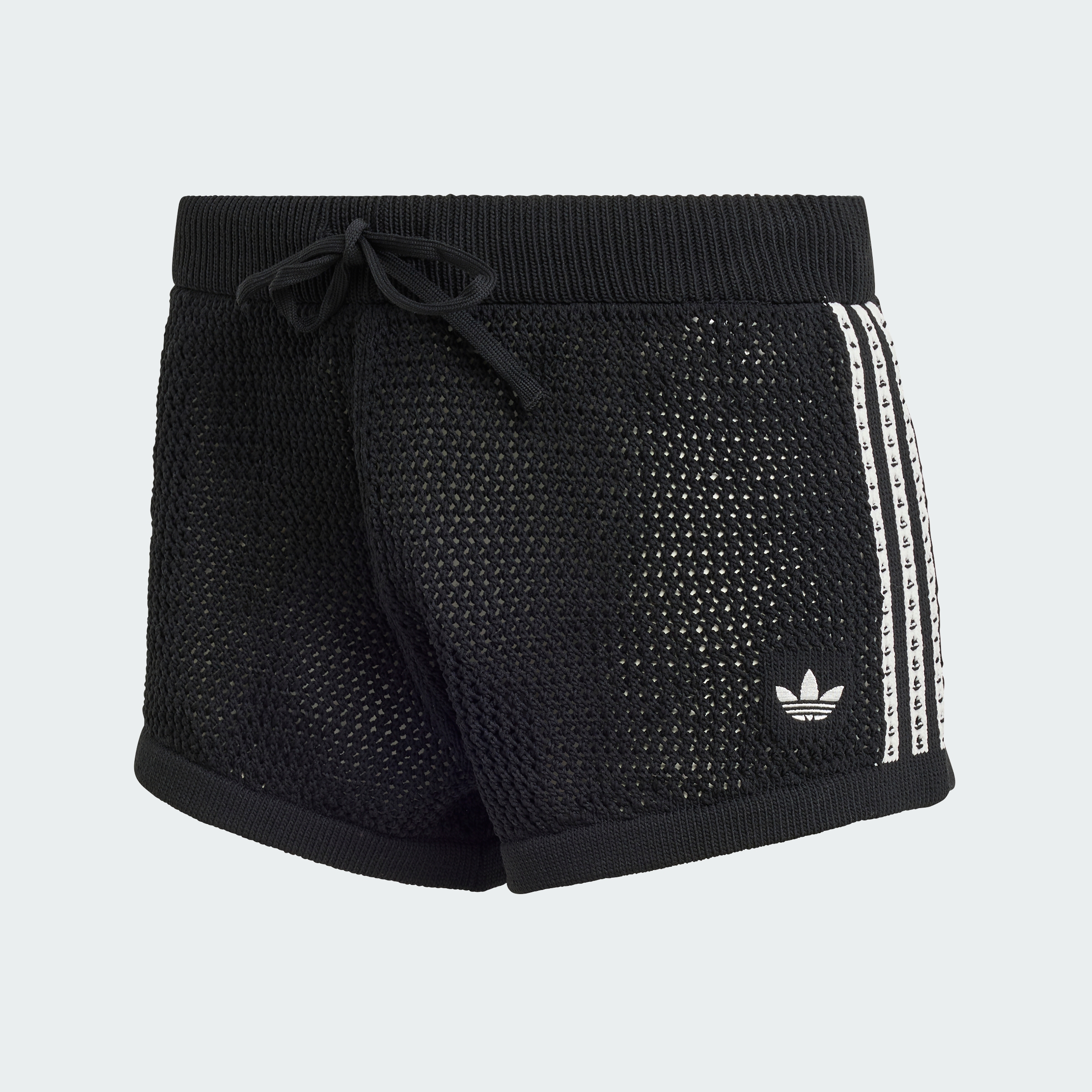 CROCHET SHORTS BLACK
