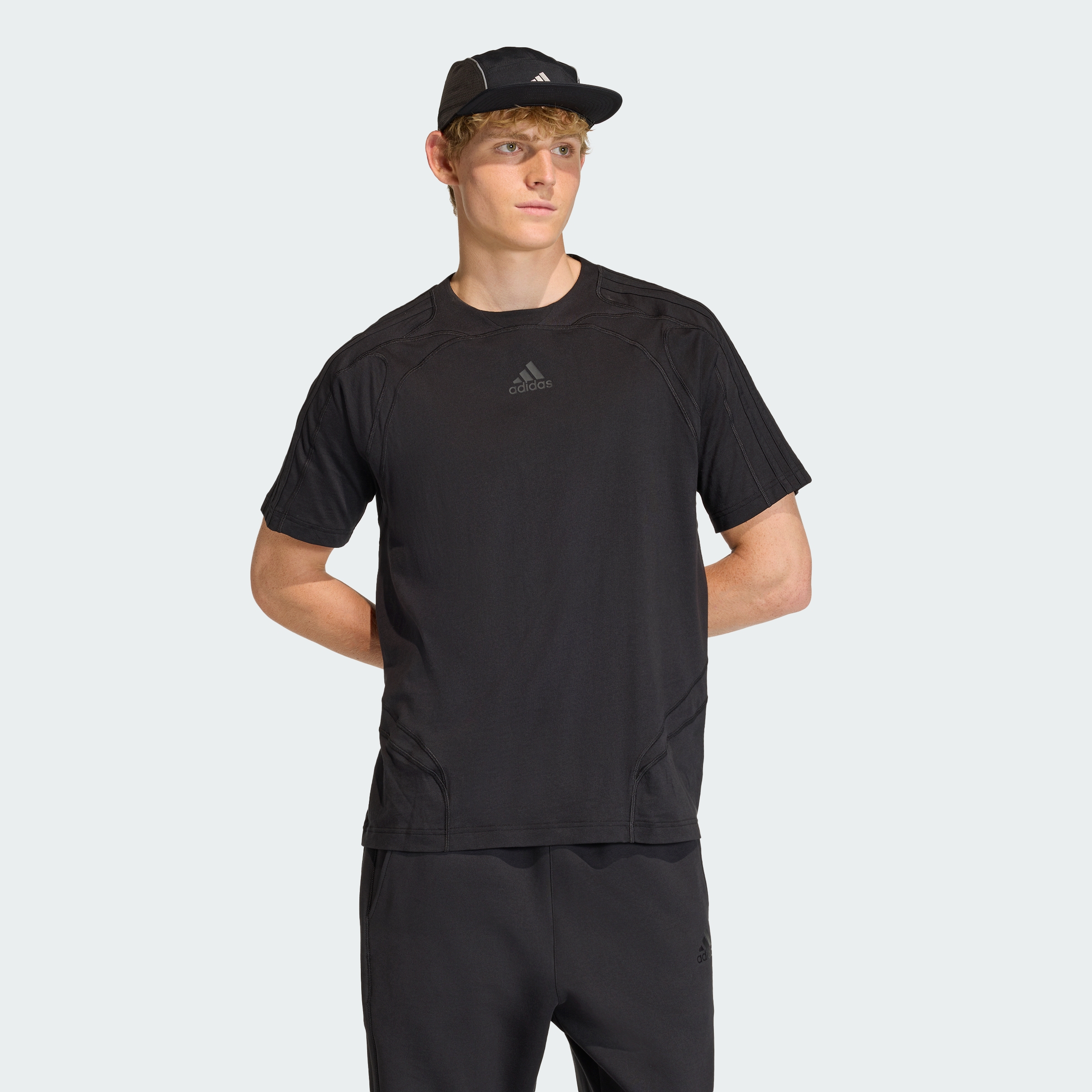 CUTLINE CO TEE BLACK