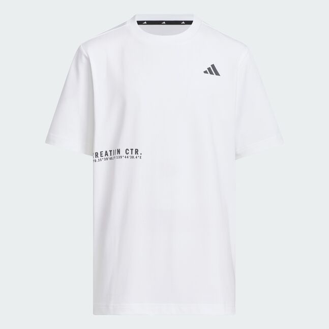 K BL TEE S/S WHITE