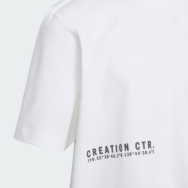 K BL TEE S/S WHITE