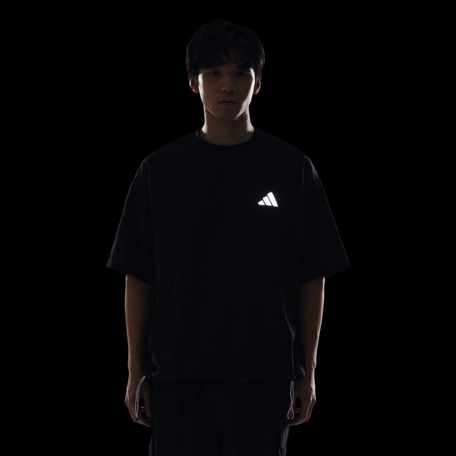 CT WOV S/S TEE BLACK
