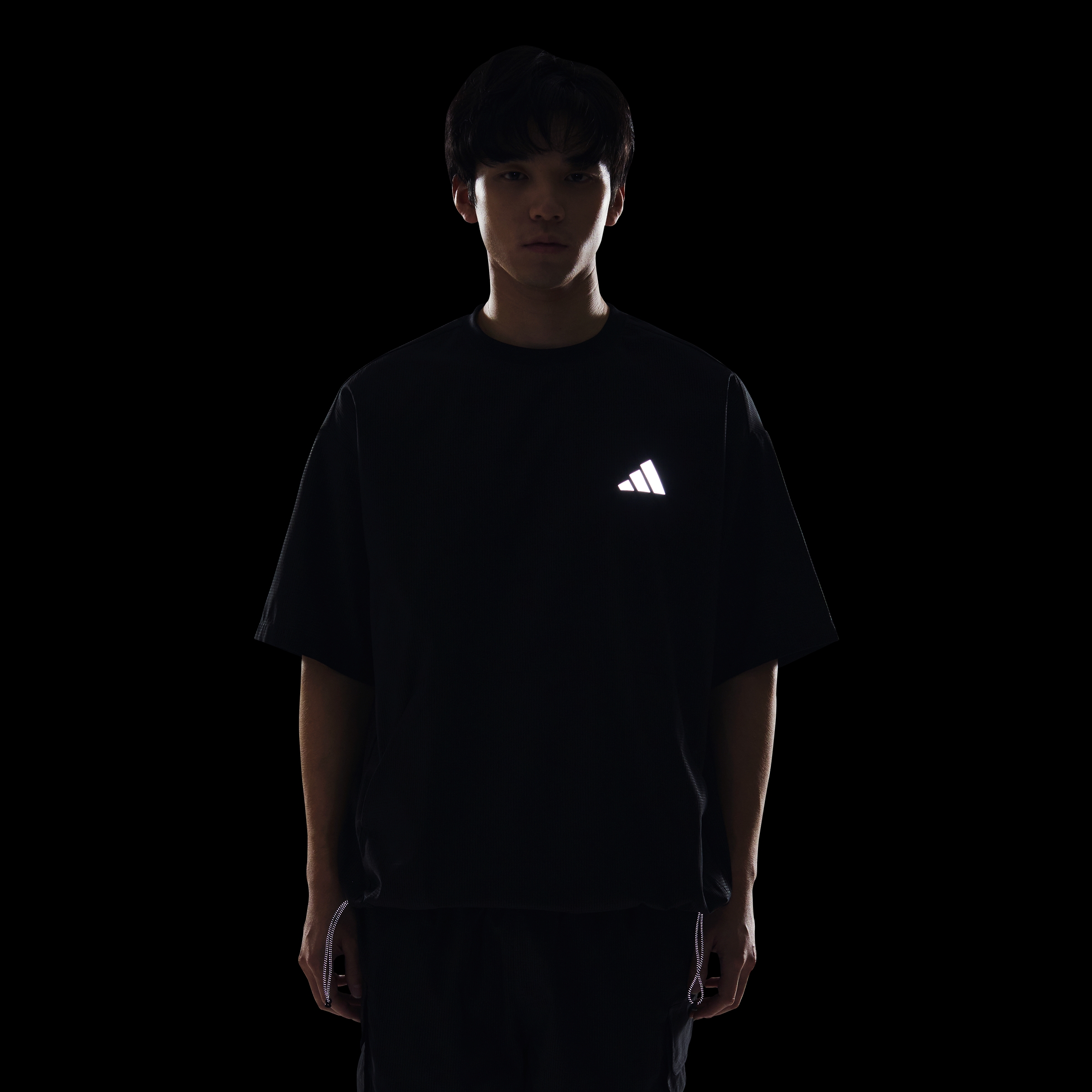 CT WOV S/S TEE BLACK